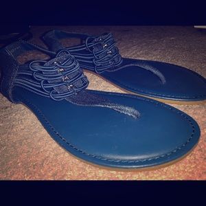 Navy Blue Summer Sandals